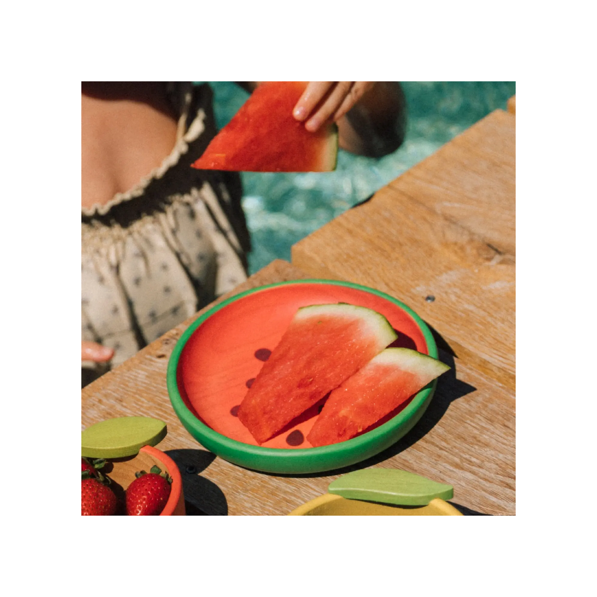 Wally The Watermelon Plate & Spoon Set