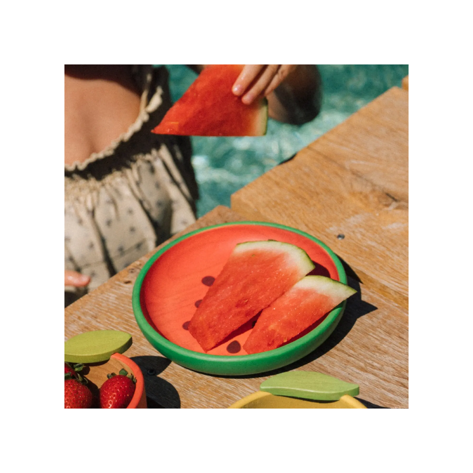 Wally The Watermelon Plate & Spoon Set