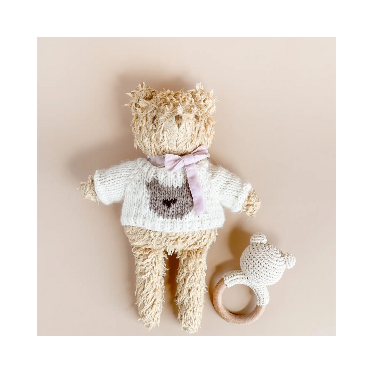 Harper Bear with Velvet Scarf Plush