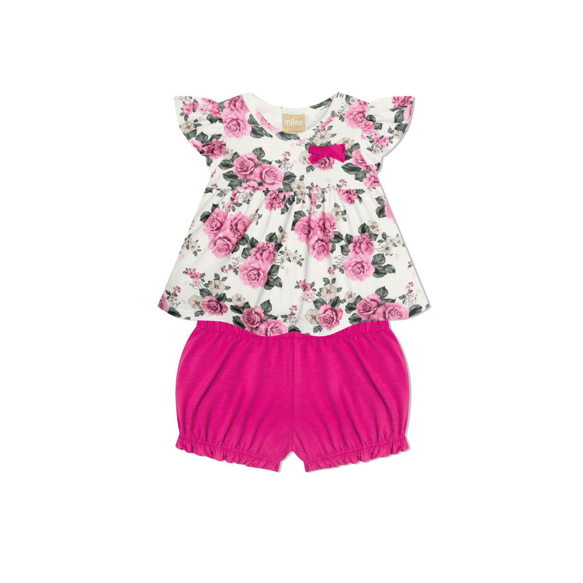 Baby Girl Floral Top and Bloomer