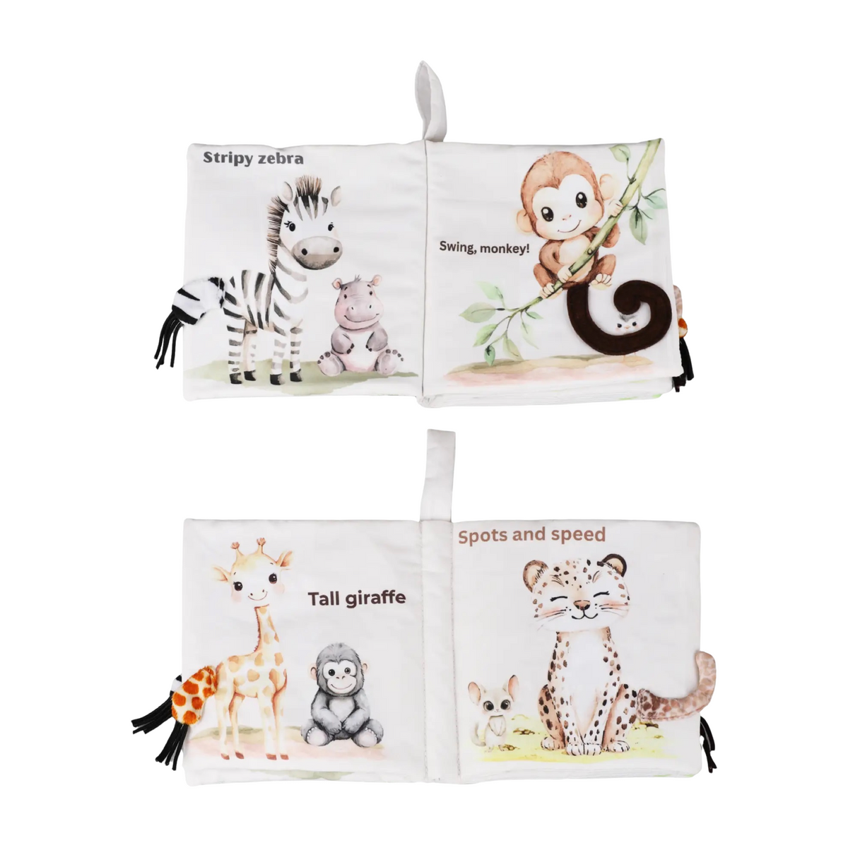 Safari Friends Tails Soft Crinkle Book