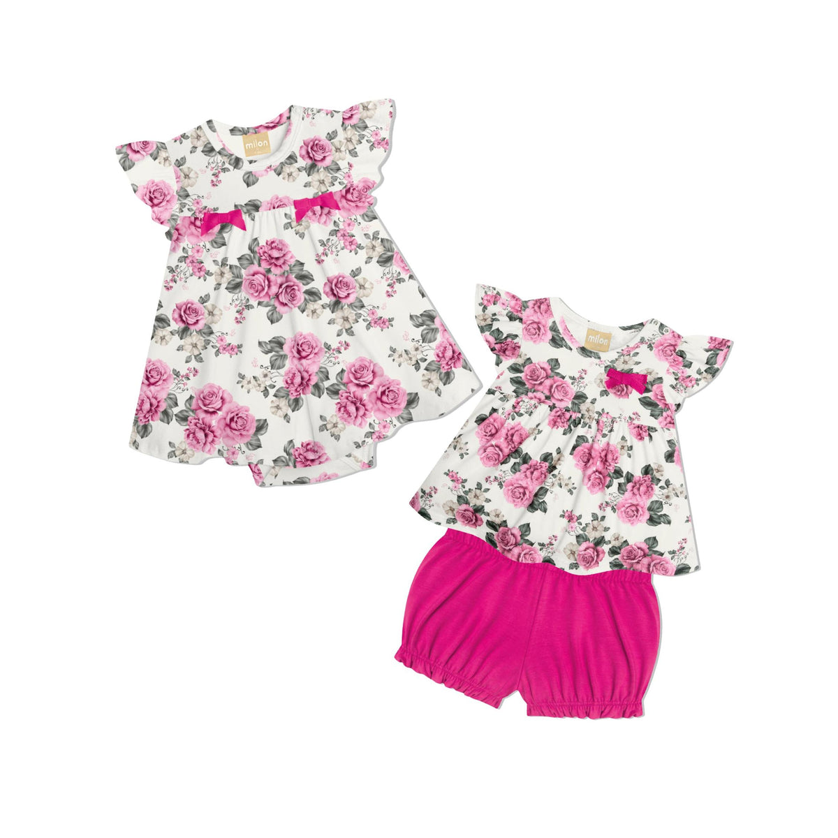Baby Girl Floral Bodysuit Dress