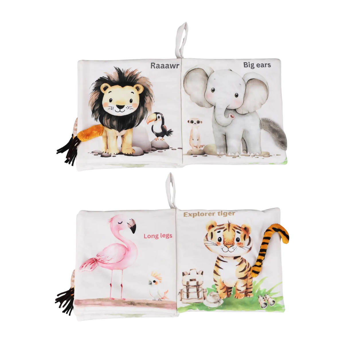 Safari Friends Tails Soft Crinkle Book
