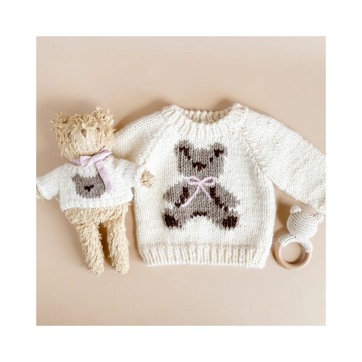 Harper Bear with Velvet Scarf Plush