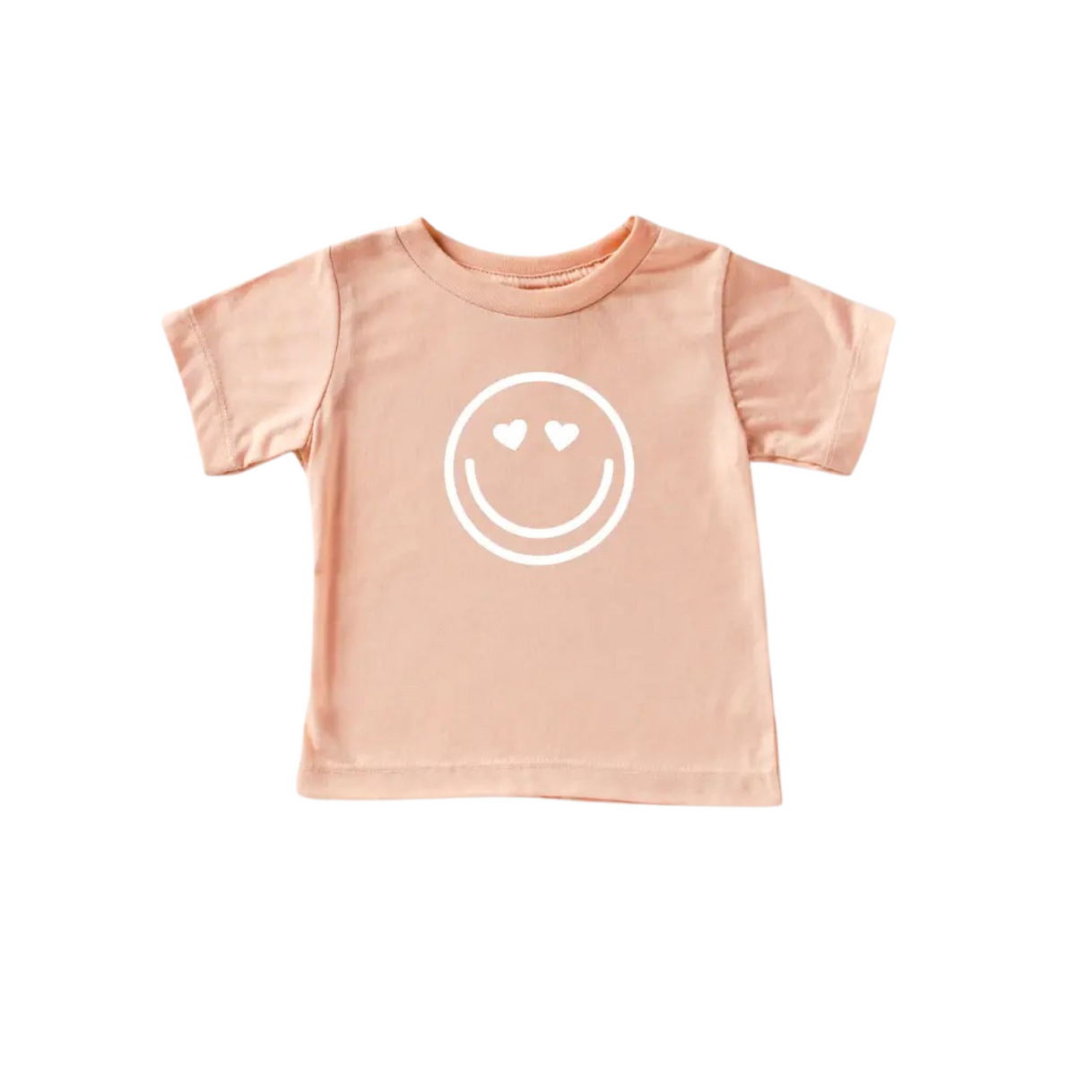Heart Eye Smile T-Shirt Peach