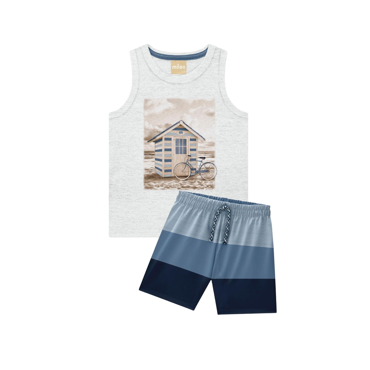 Boys’ Beach Bike House Graphic Tank and Short