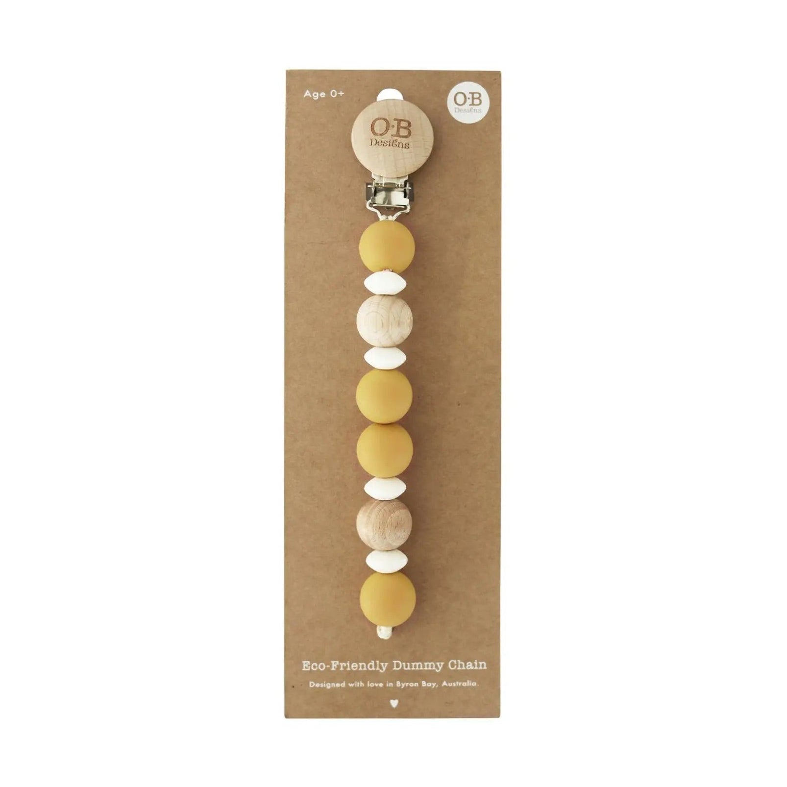 Wooden And Silicone Eco Friendly Pacifier Chain