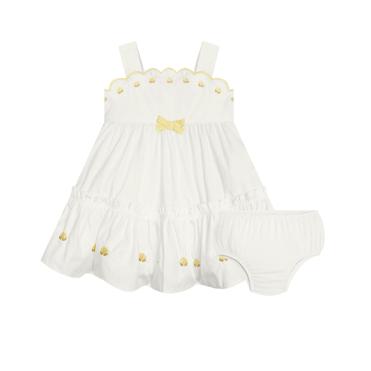 Baby Girl Heirloom White Embroidered Dress and Bloomers