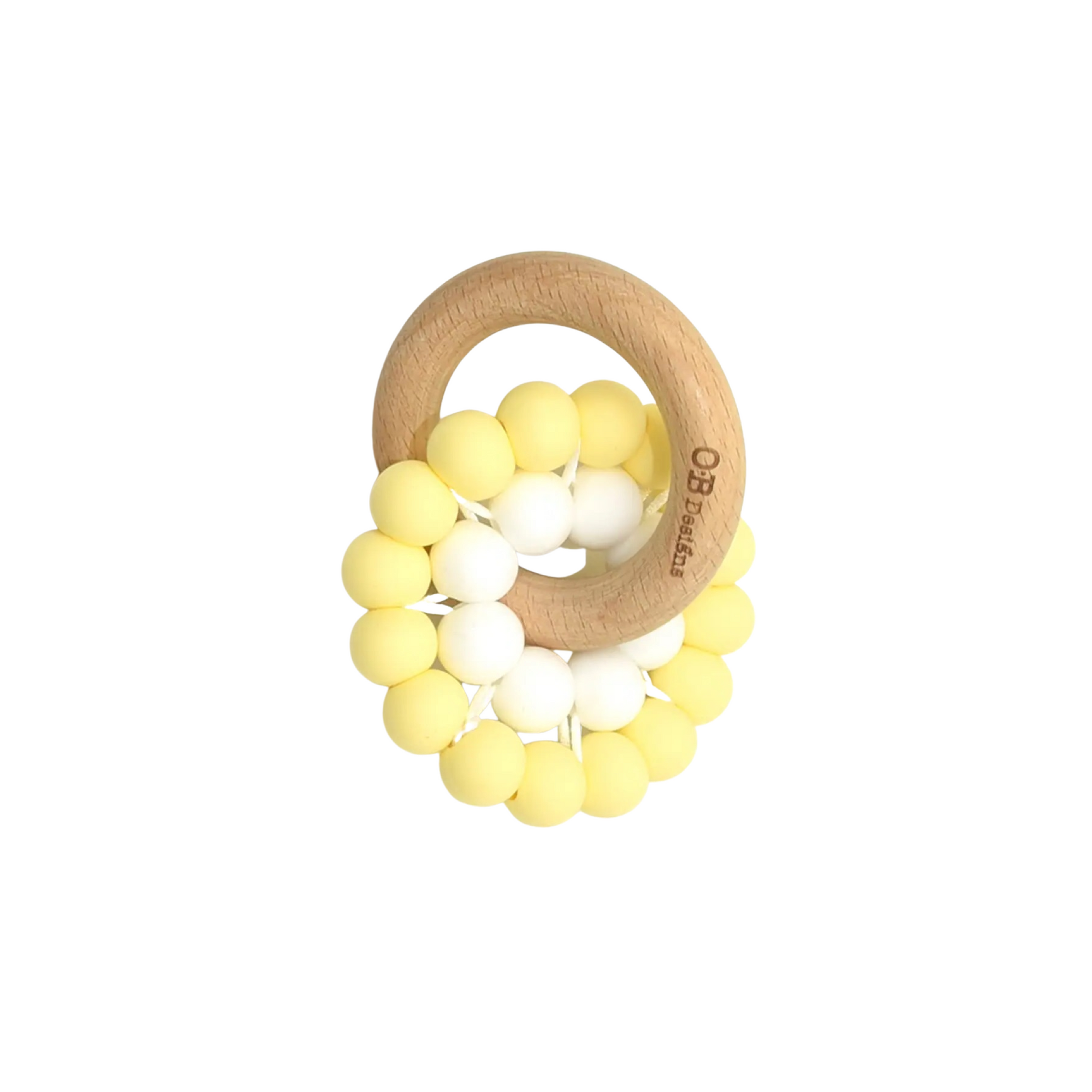 Silicone And Wooden Eco Teether Toy