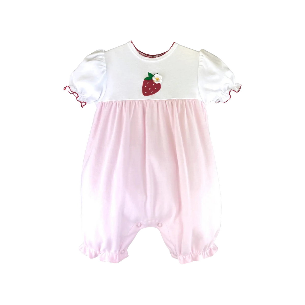 Knit Strawberry Romper