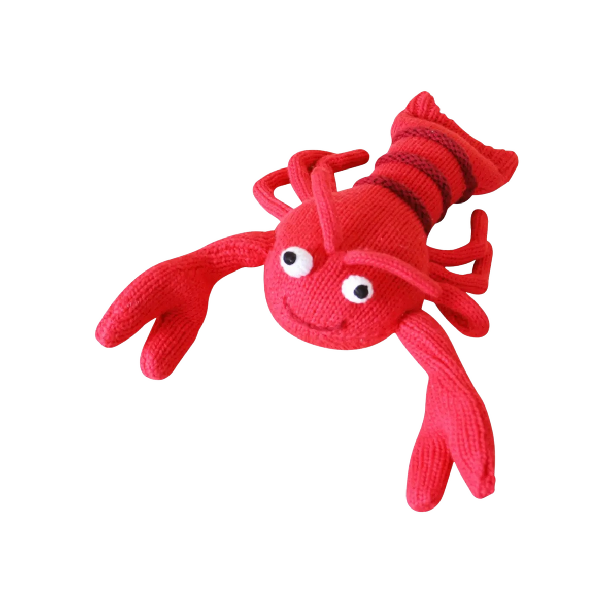 Larry The Lobster Knit Rattle