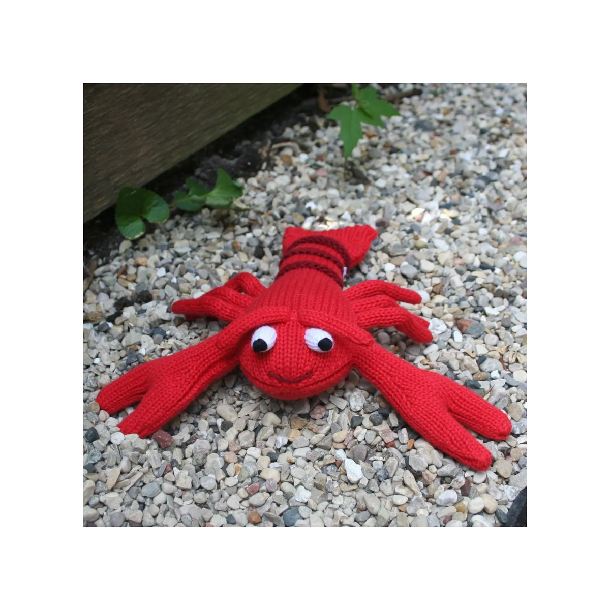 Larry The Lobster Knit Rattle