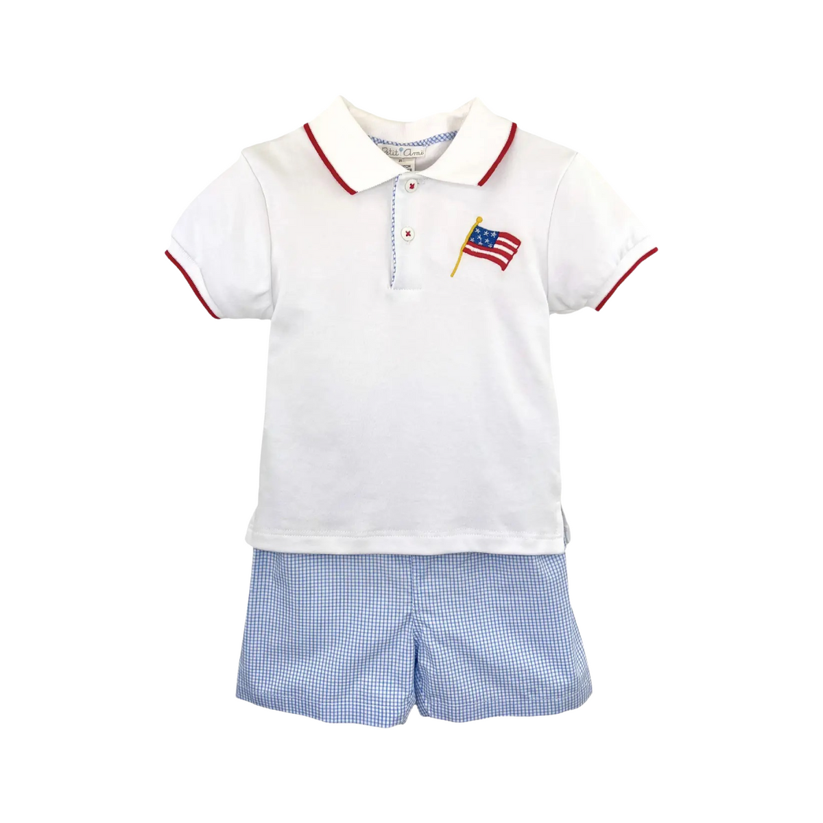 Flag Polo Shirt &amp; Short Set