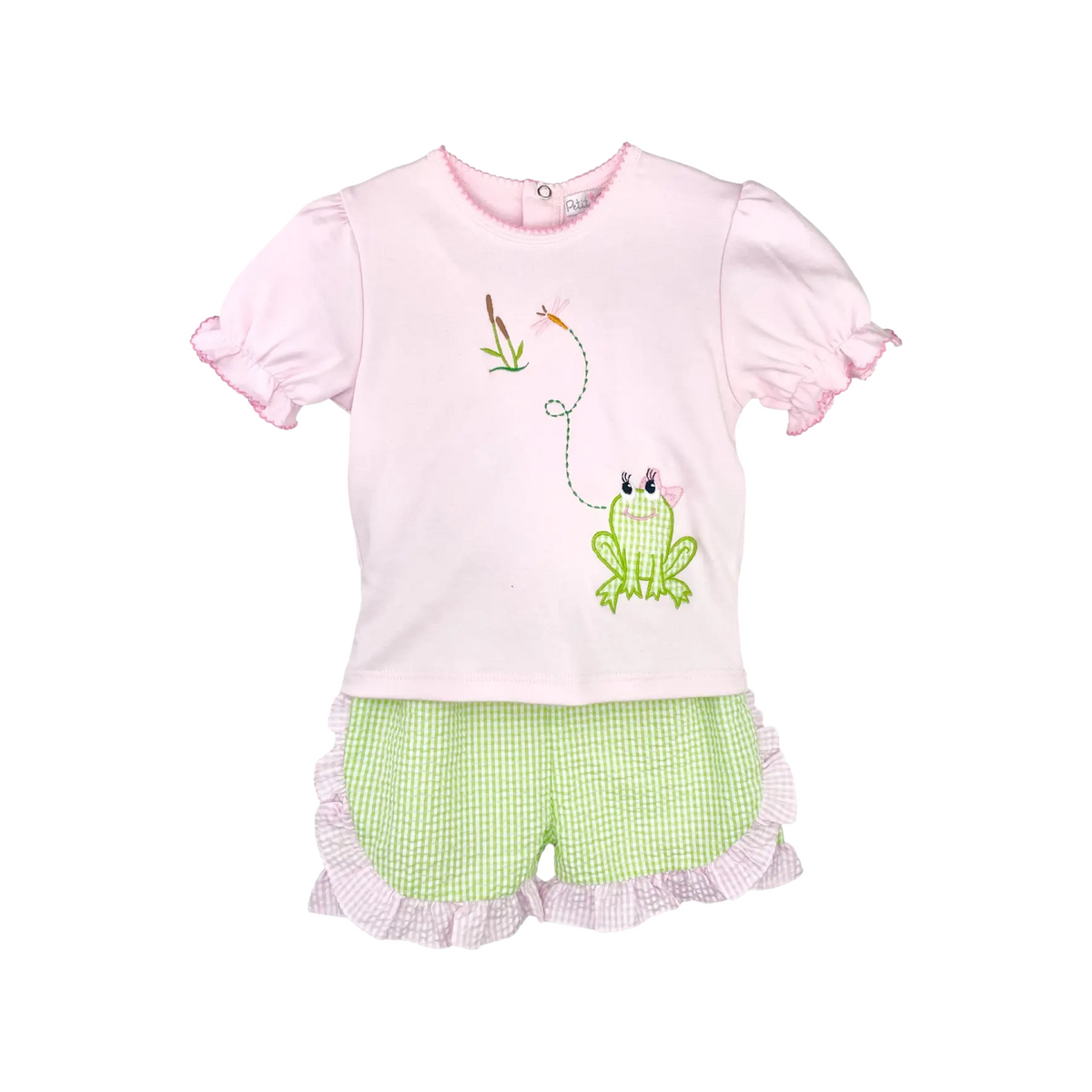 Frog Applique Short Sleeve Shirt &amp; Short Set