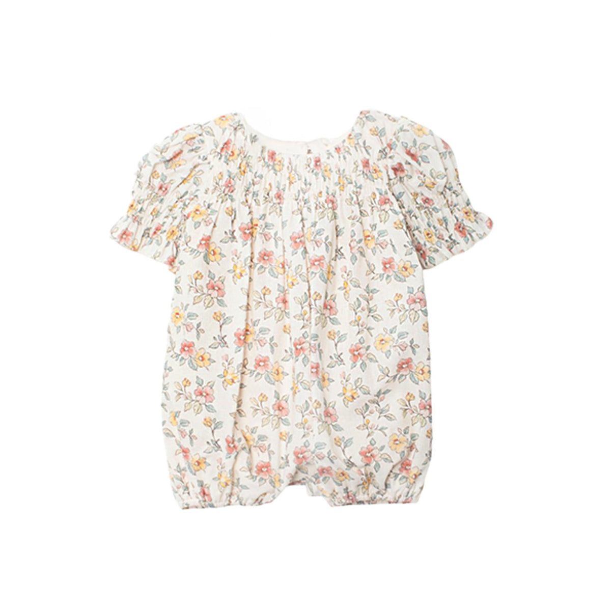 Ivory Floral Baby Girl Romper
