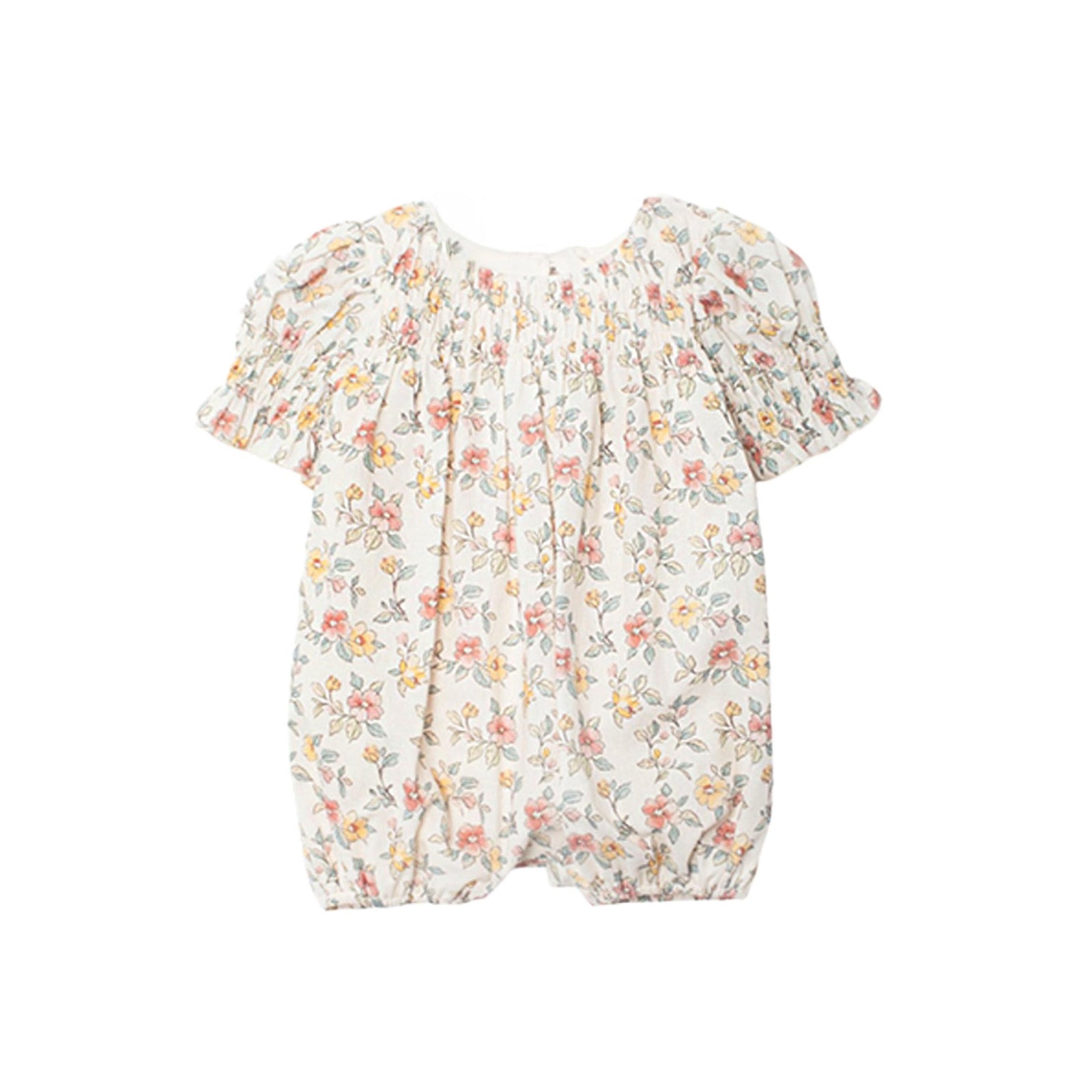 Ivory Floral Baby Girl Romper