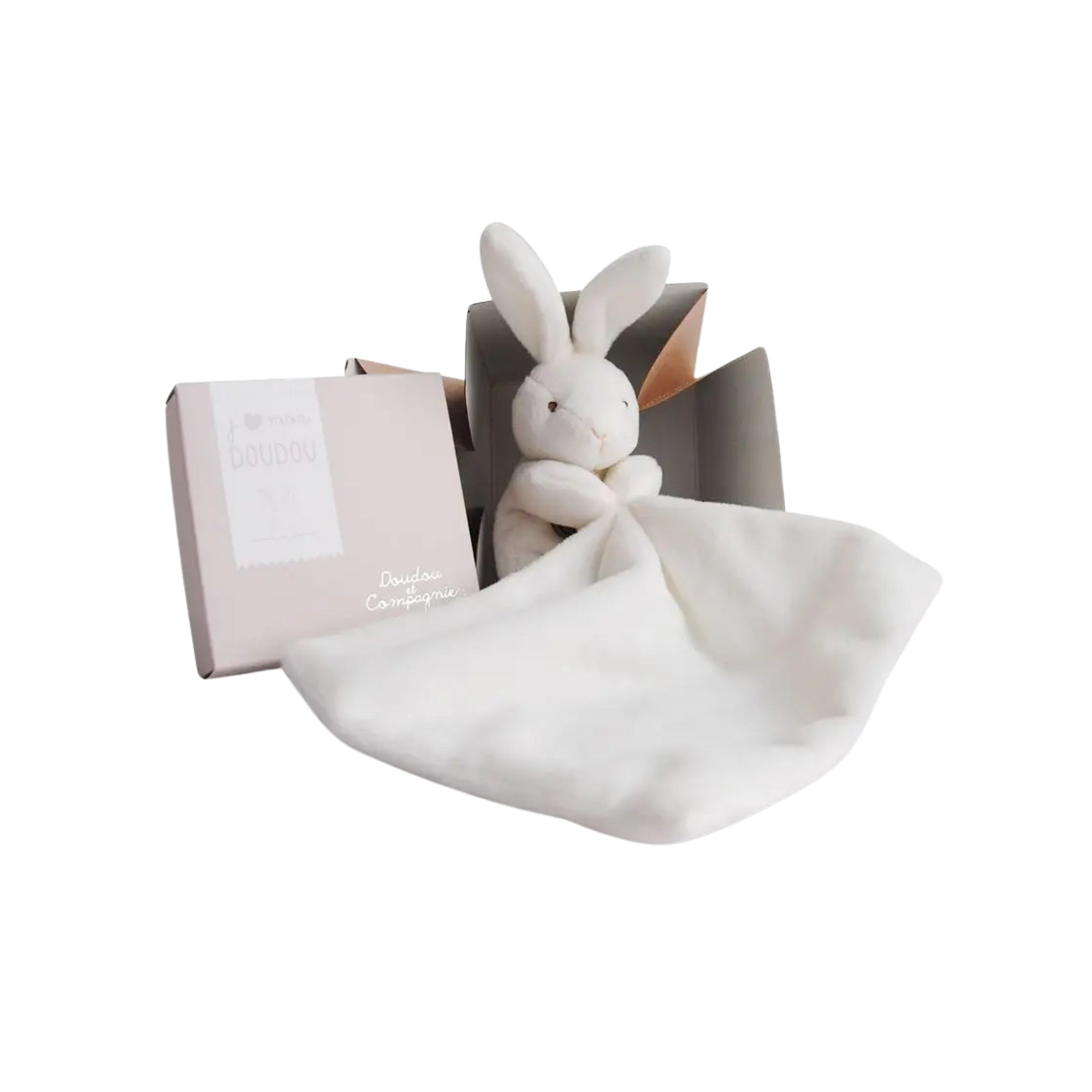 Small Bunny Doudou Baby Blanket In Flower Box