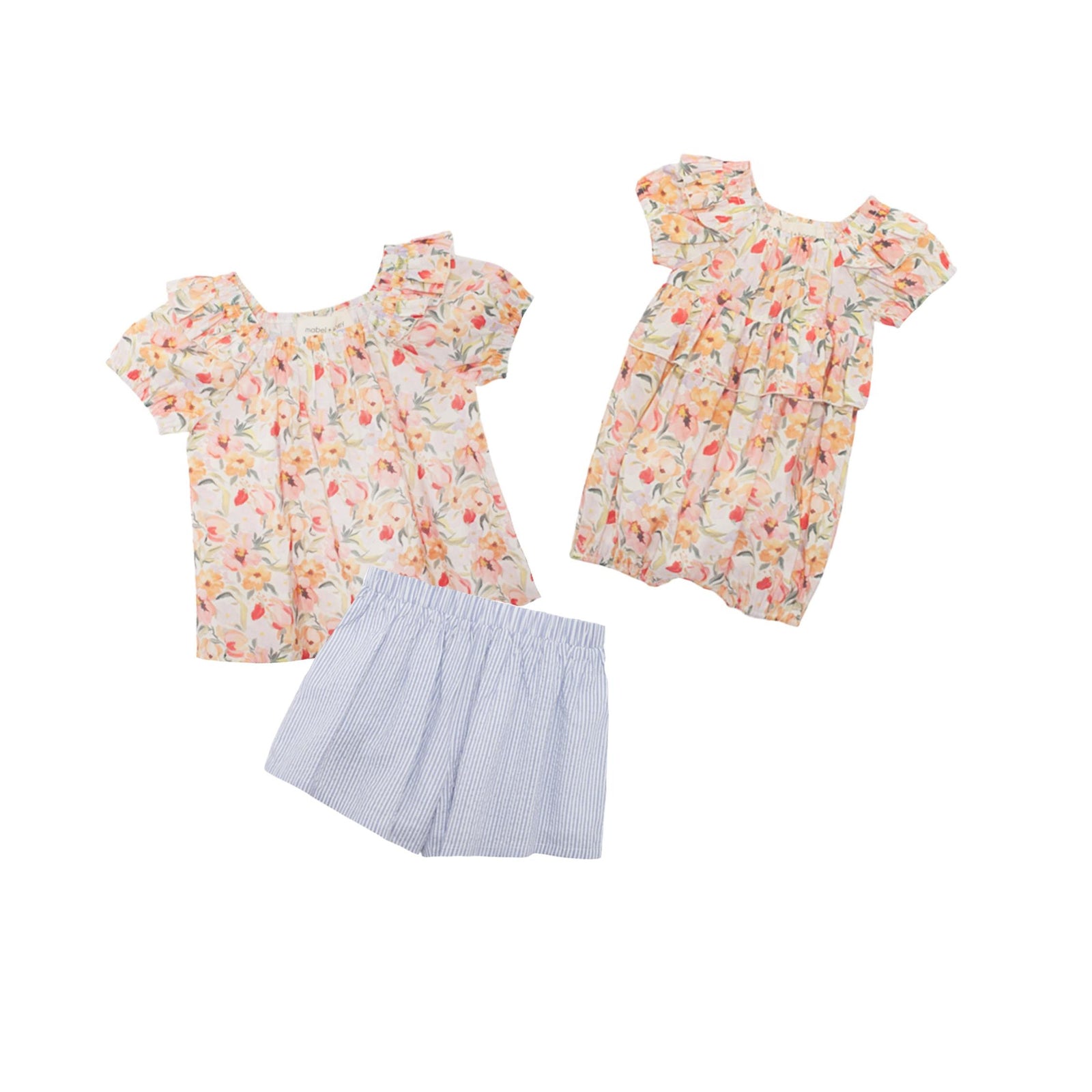 Blooming Summer Floral Baby Girl Romper
