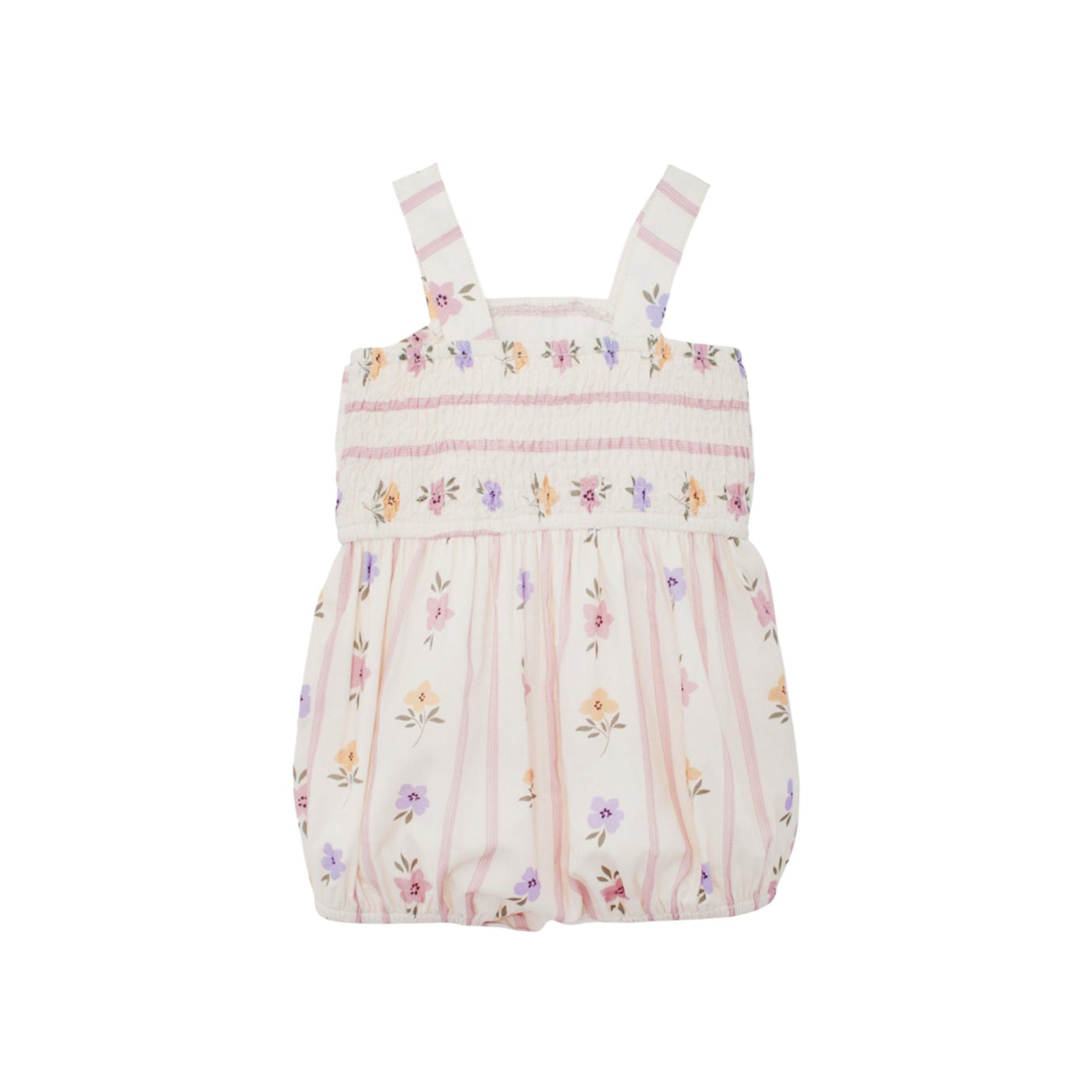 Lavender Bouquet Baby Girl Romper