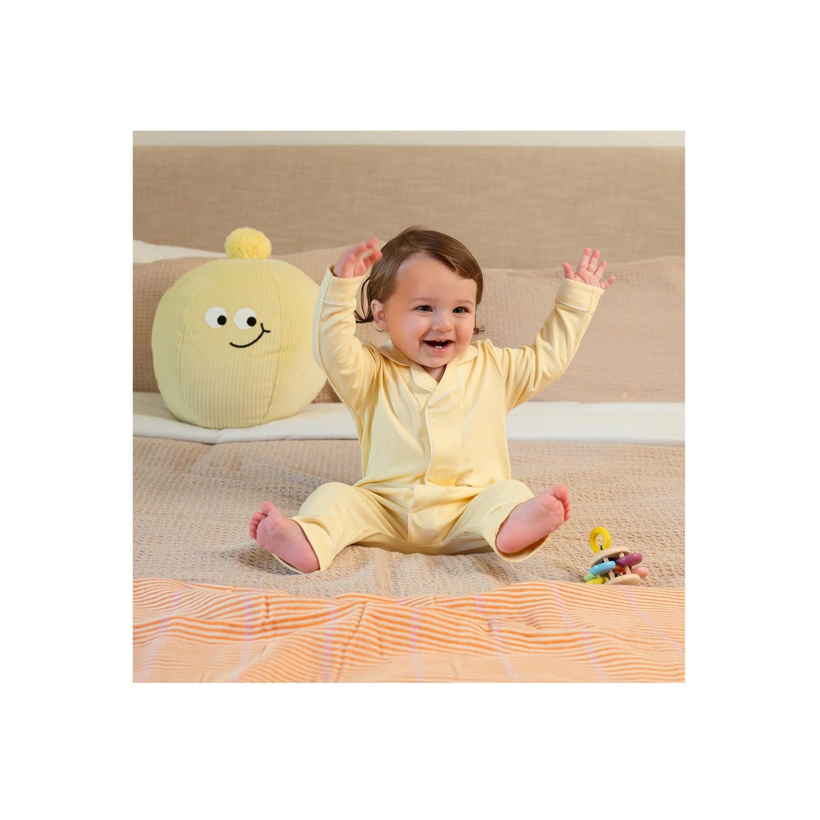 Yellow Stars Magnetic Closure Romper