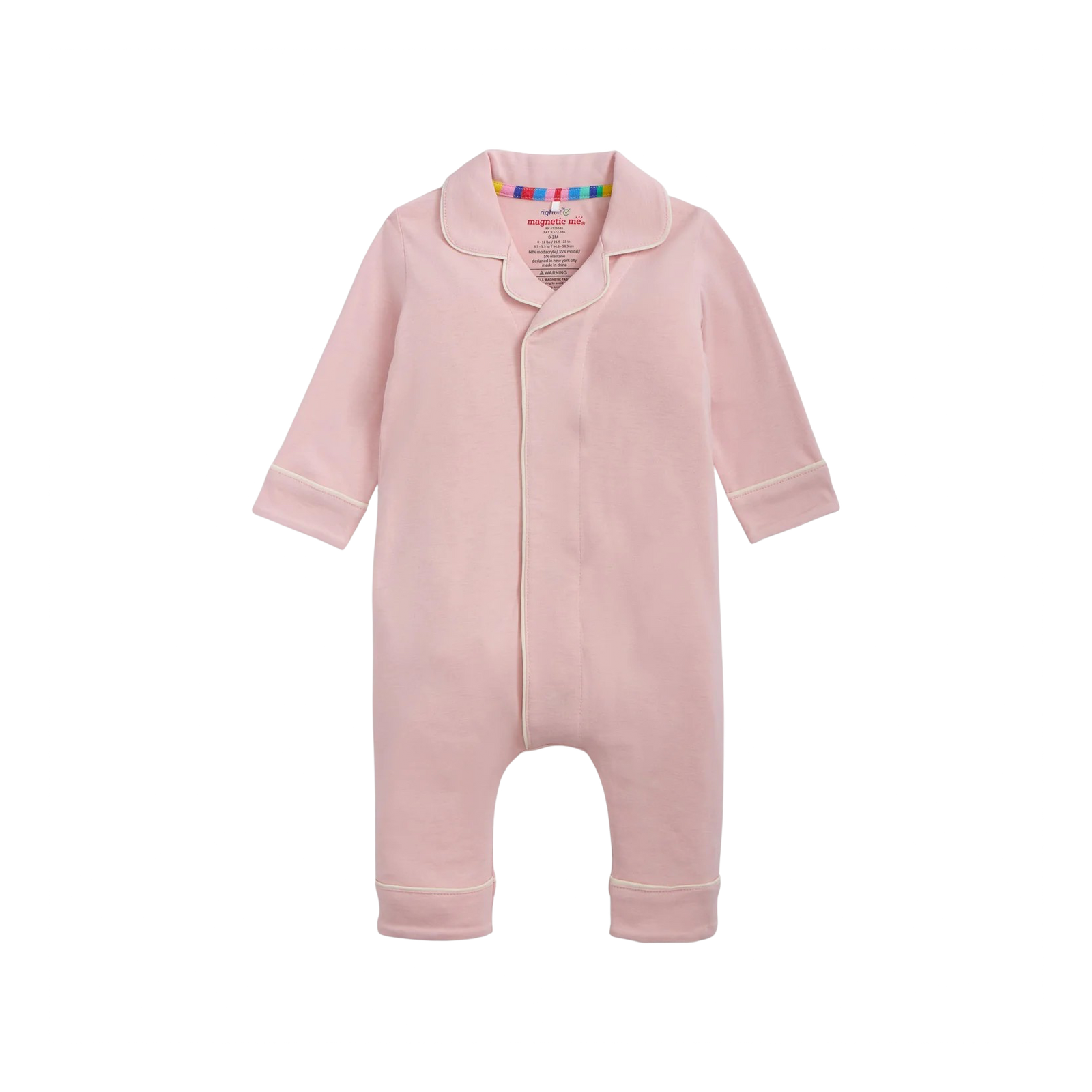 Blush Pink Magnetic Closure Romper