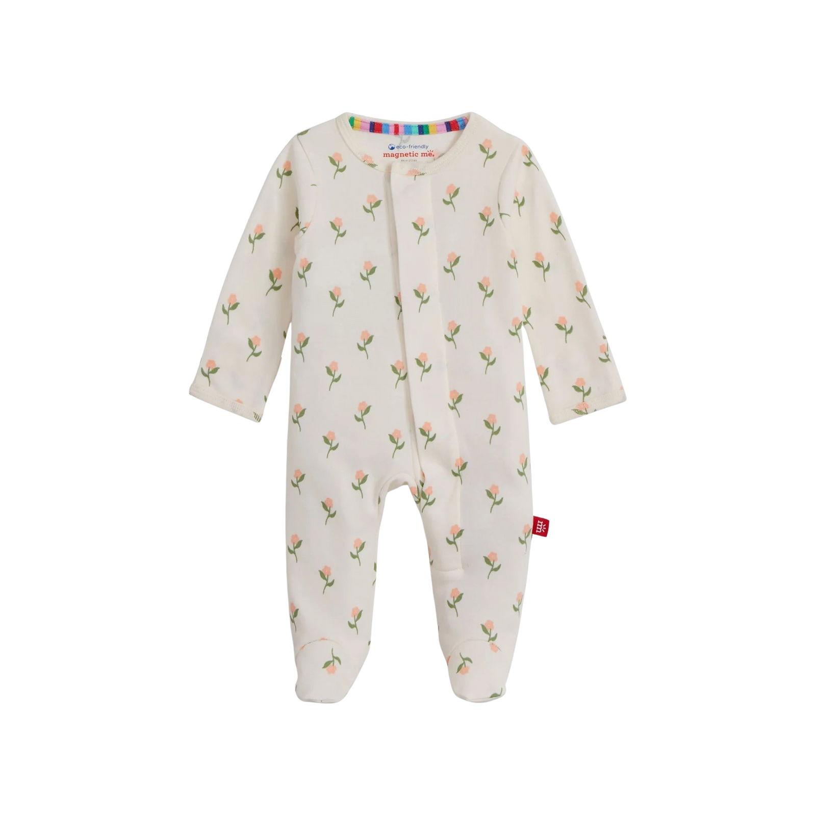 Floral Chicken Tender Magnetic Closure Footie