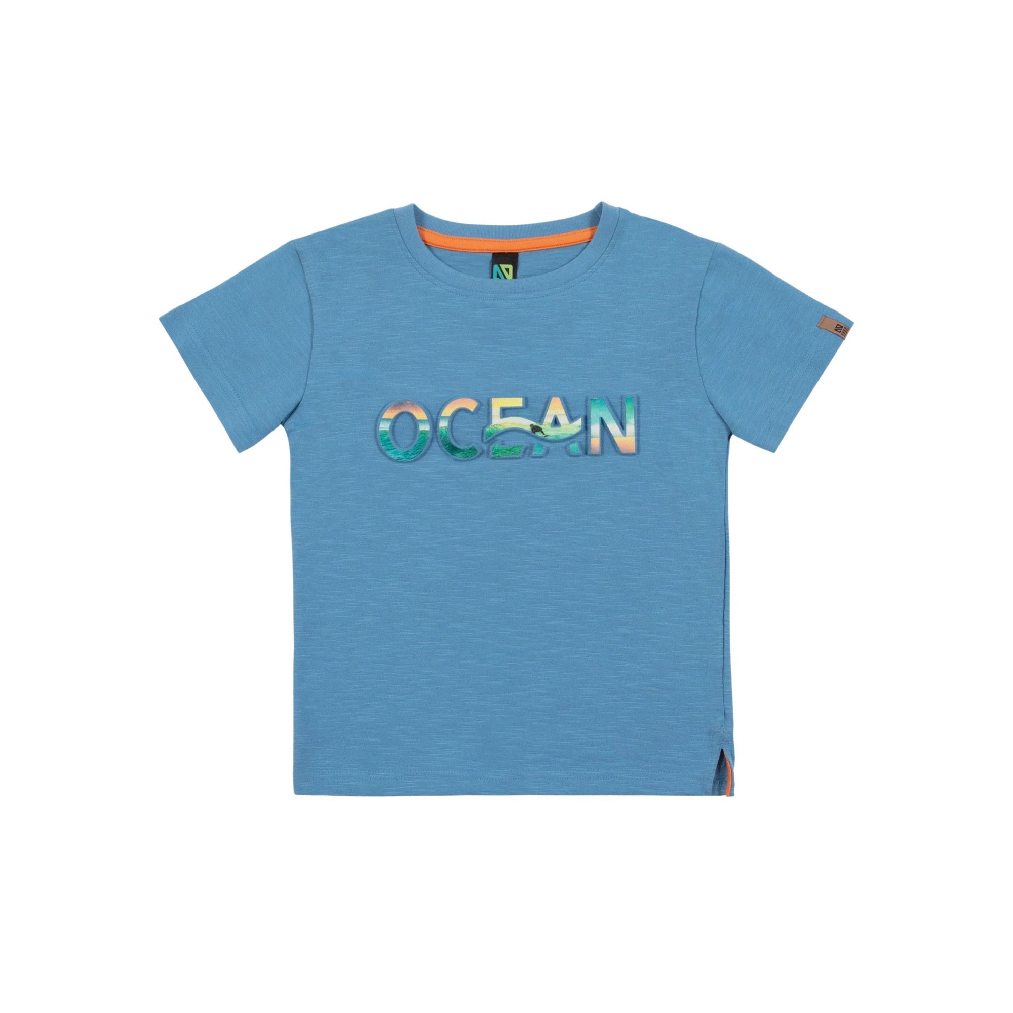 “Ocean” Graphic Marine Blue T-Shirt