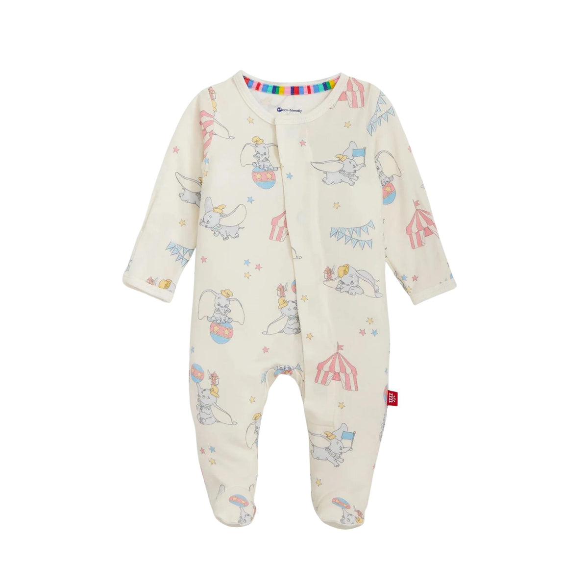 Dumbo Circus Magnetic Closure Footie