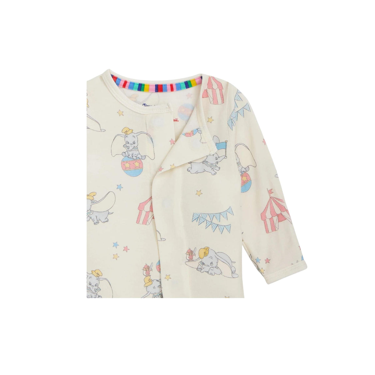 Dumbo Circus Convertible Magnetic Closure Romper