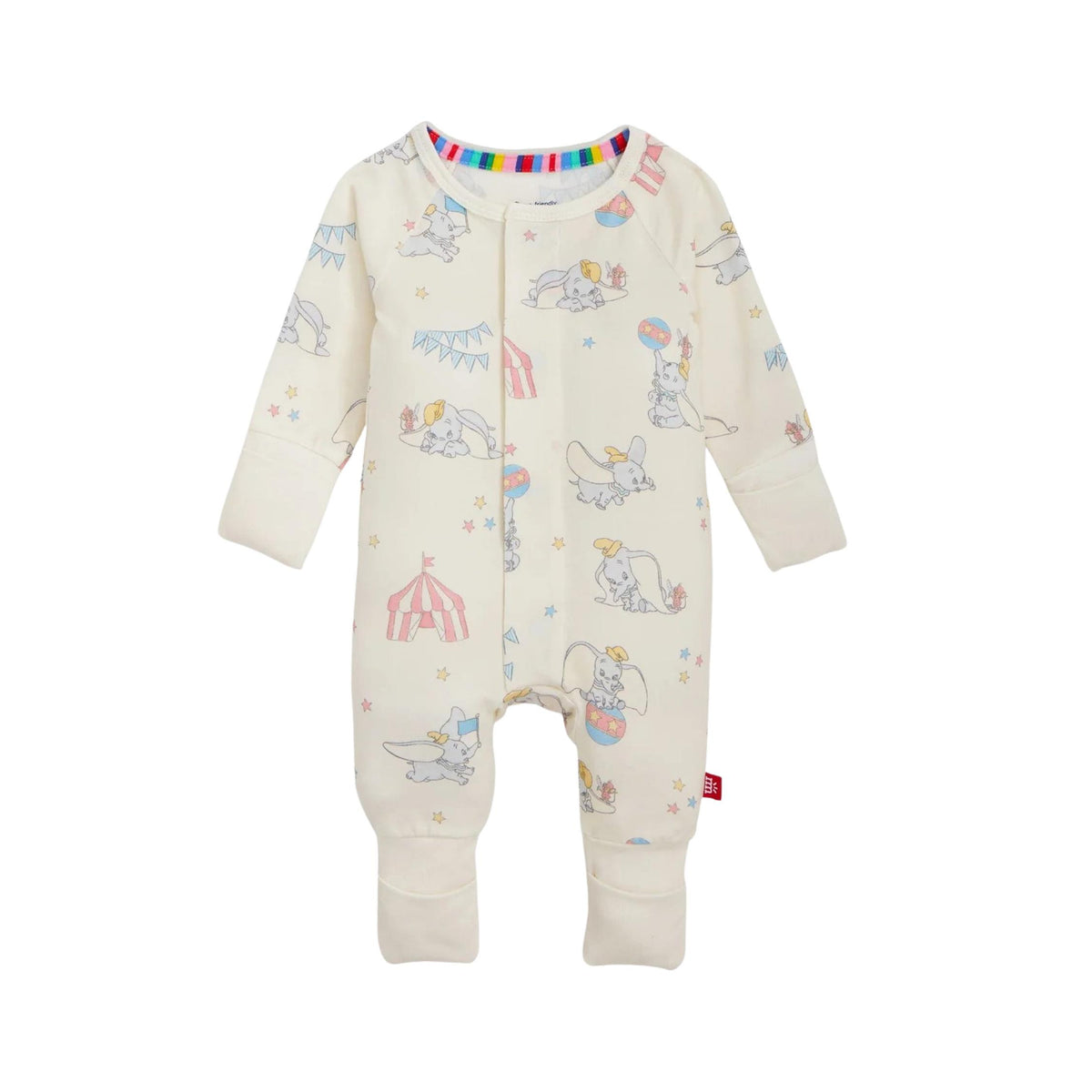 Dumbo Circus Convertible Magnetic Closure Romper