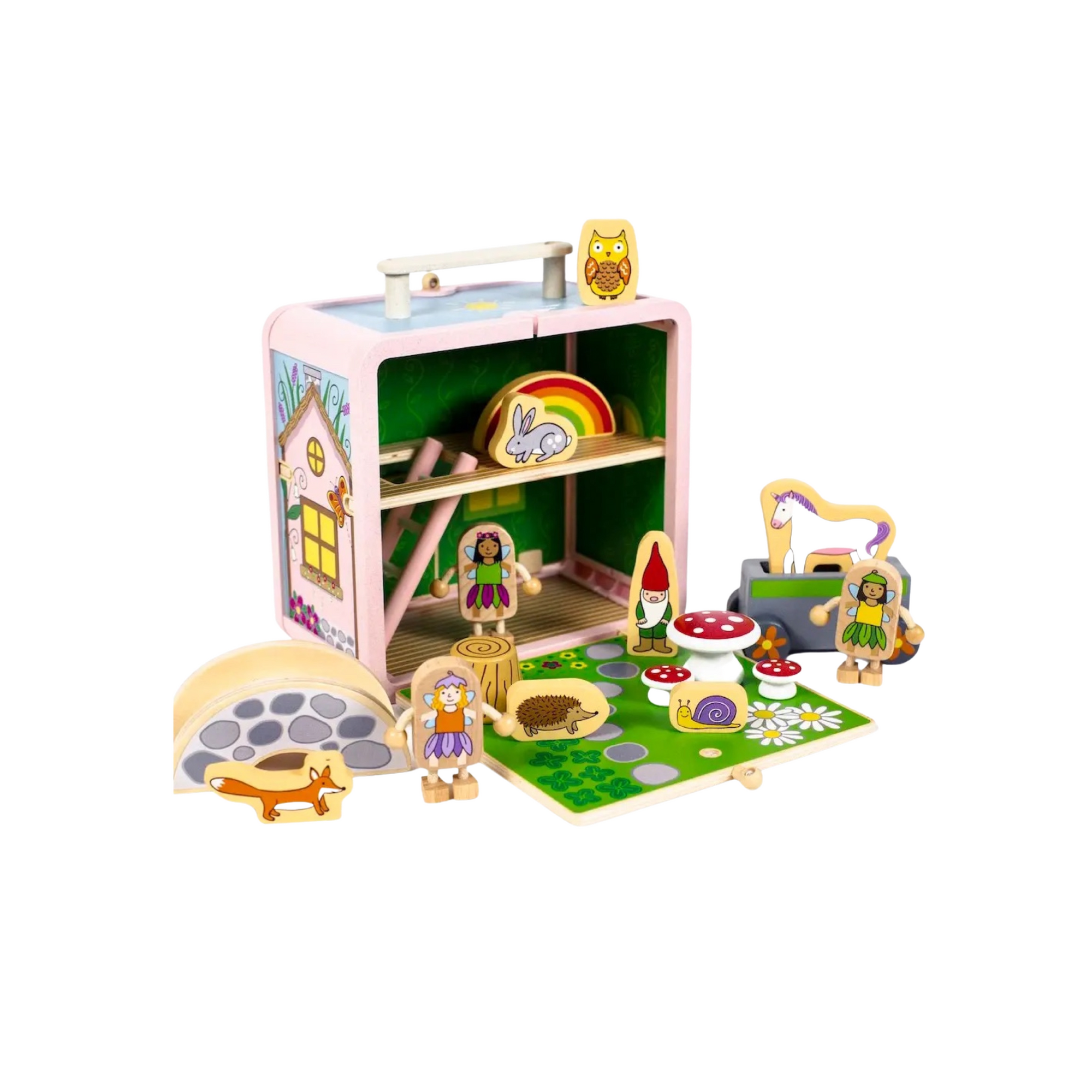 Fairy House Suitcase Wooden Playset