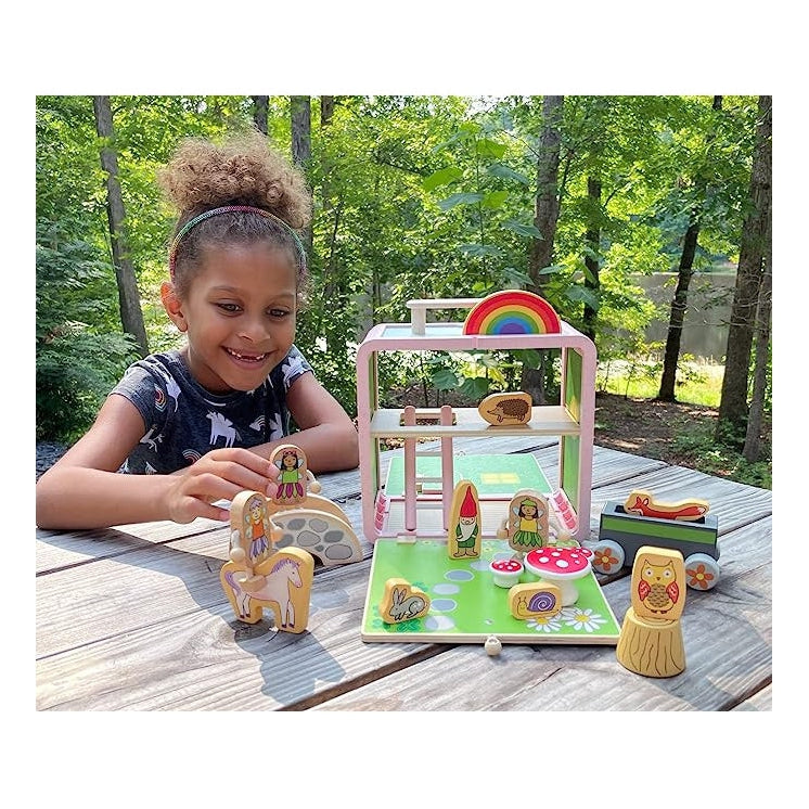 Fairy House Suitcase Wooden Playset