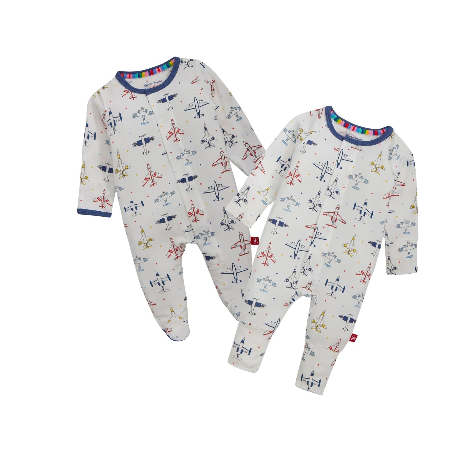 Just Plane Fun Convertible Magnetic Closure Romper