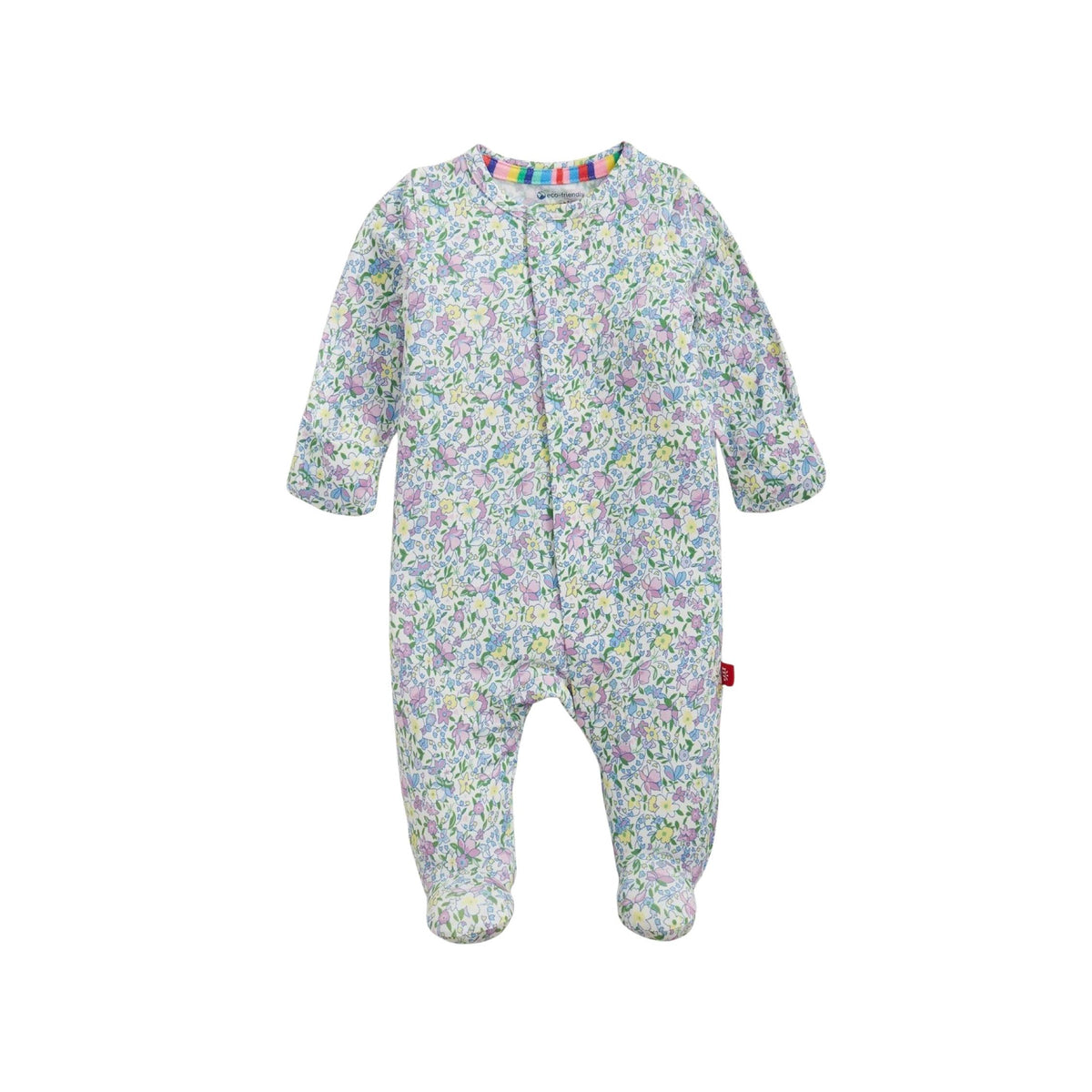 Lavina Floral Magnetic Closure Footie