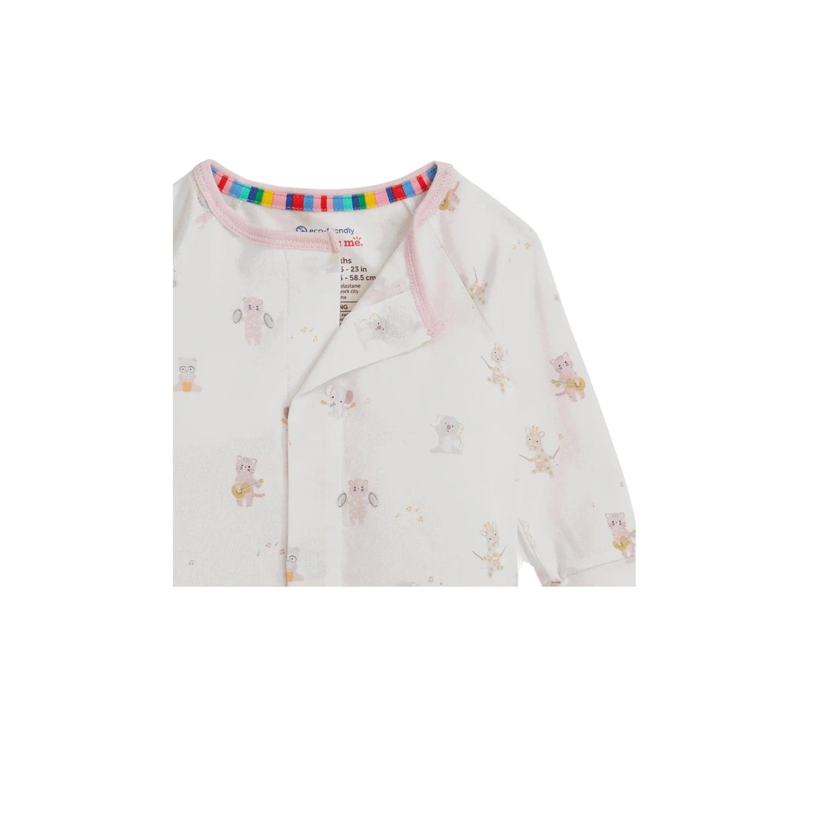 Pink Baby Beats Convertible Magnetic Closure Romper