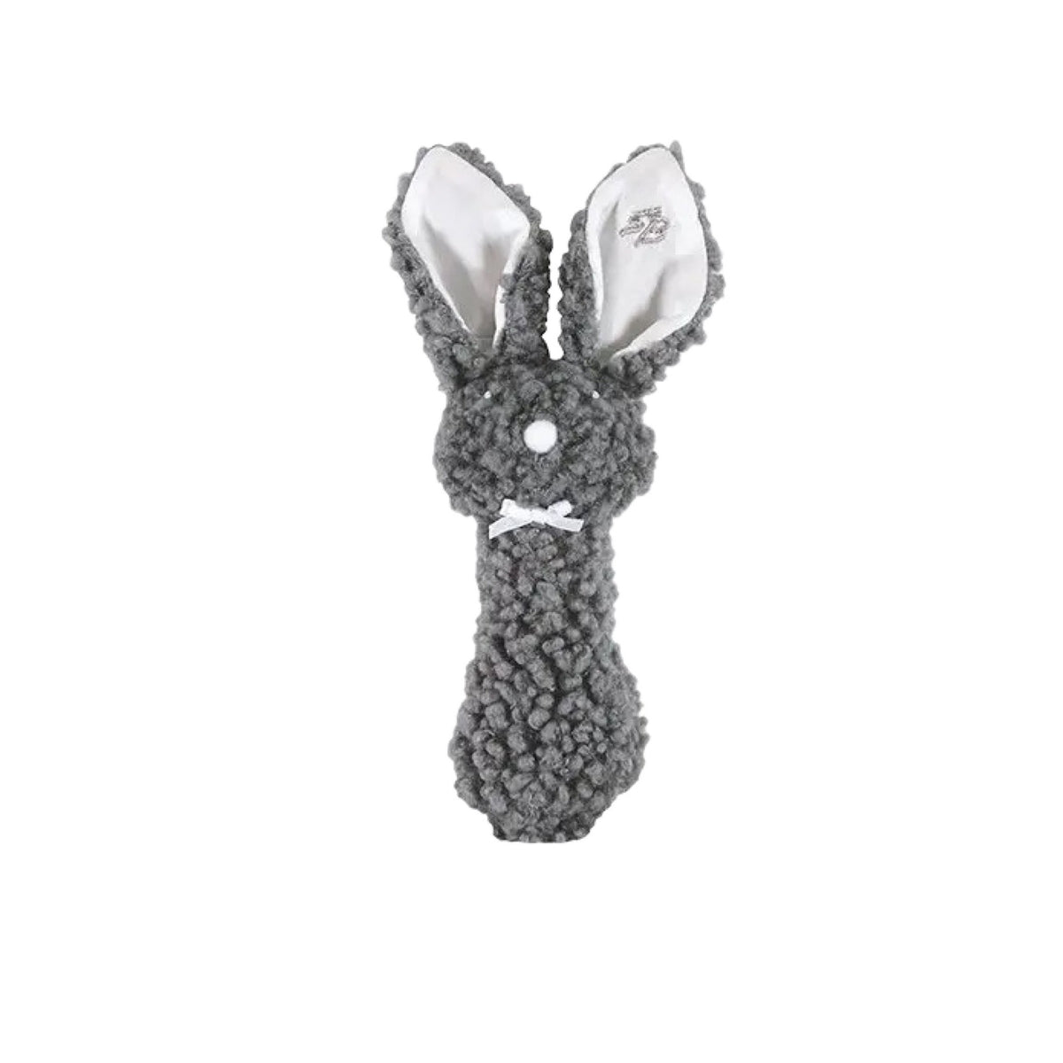 Woolly Grey Bunny Rattle