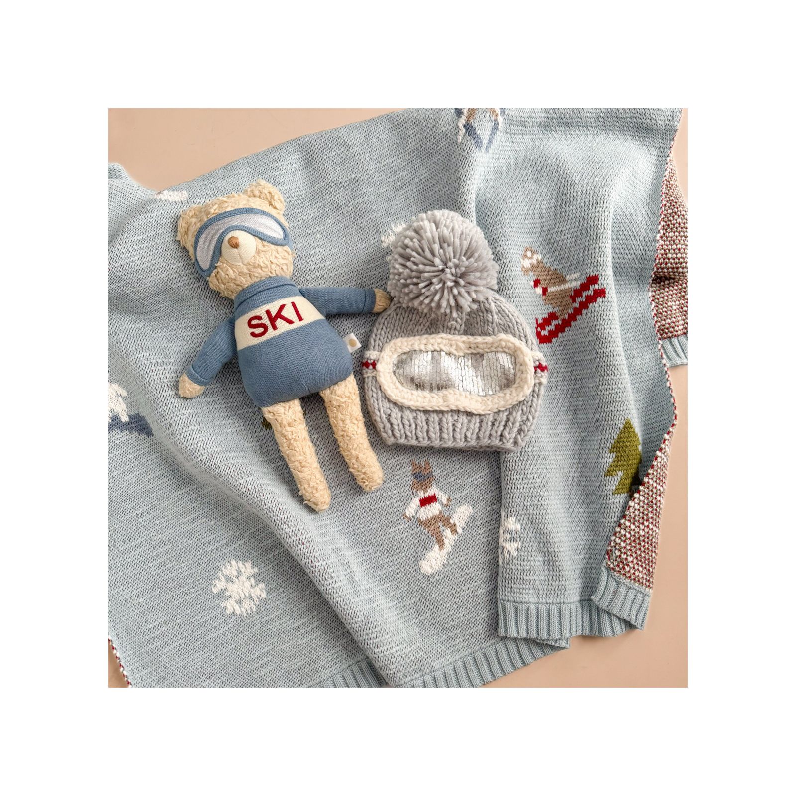 Ski & Snowboard Cotton Blanket