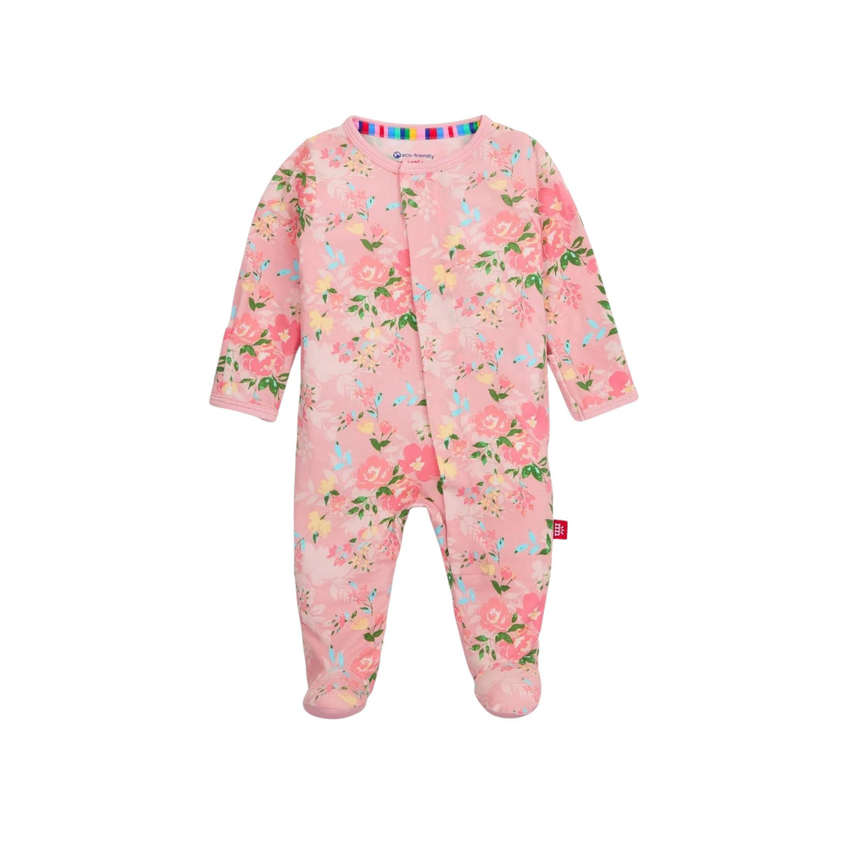 Anislee Floral Magnetic Closure Footie