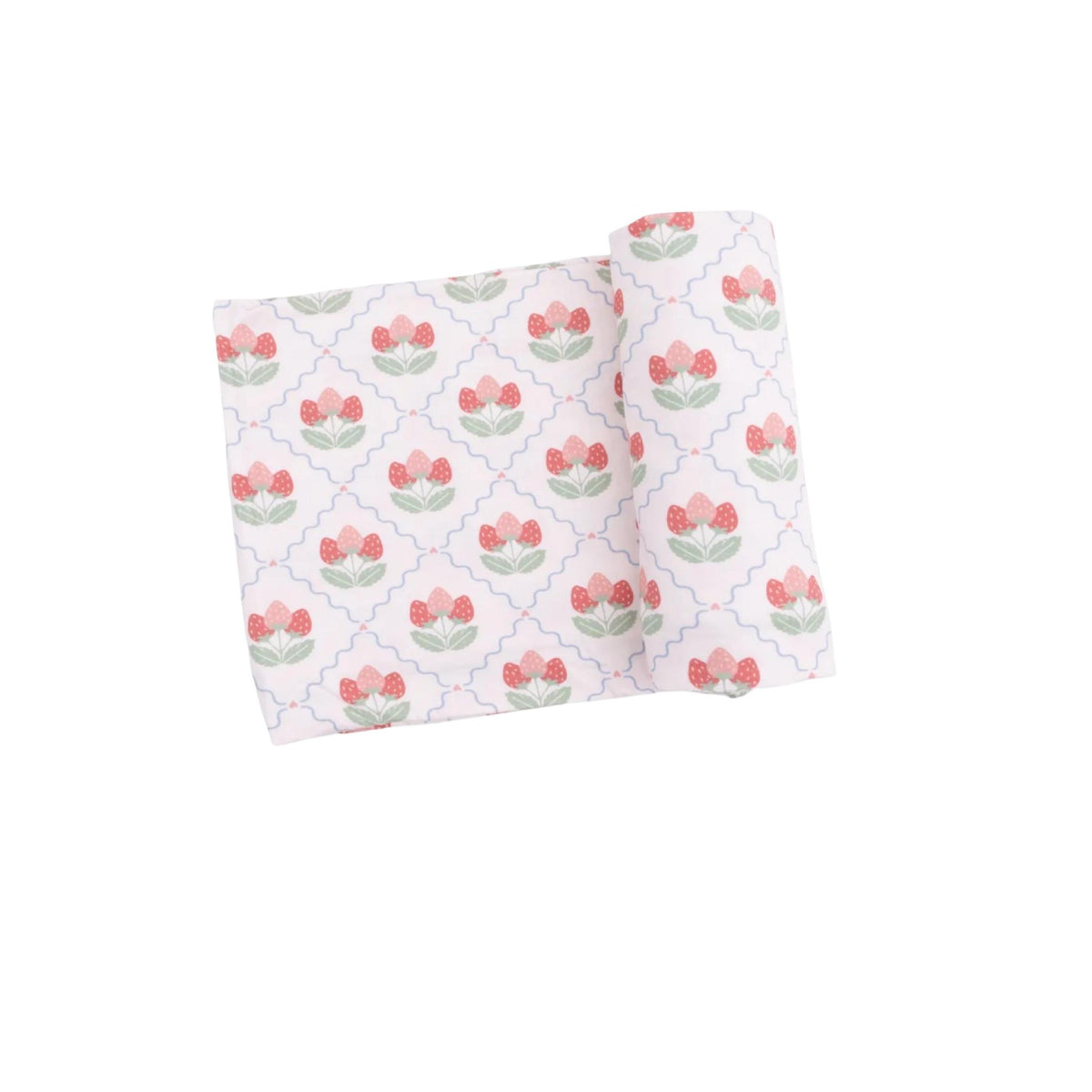 Sweet Strawberries Swaddle Blanket