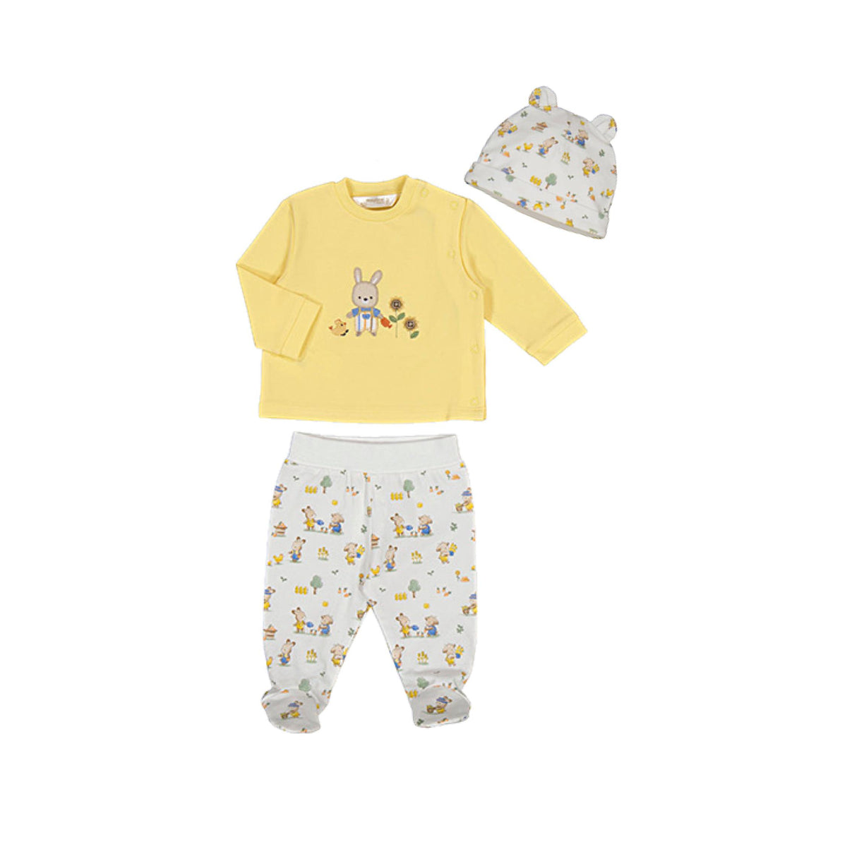 Footie with Shirt &amp; Hat 3-Piece Newborn Set