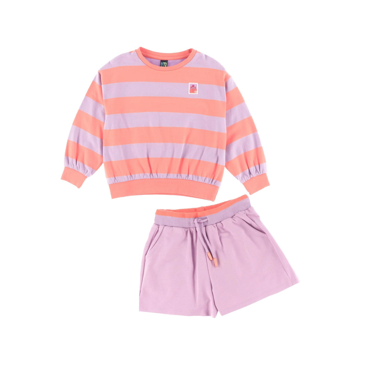 Girls’ French Cotton Lilac Shorts