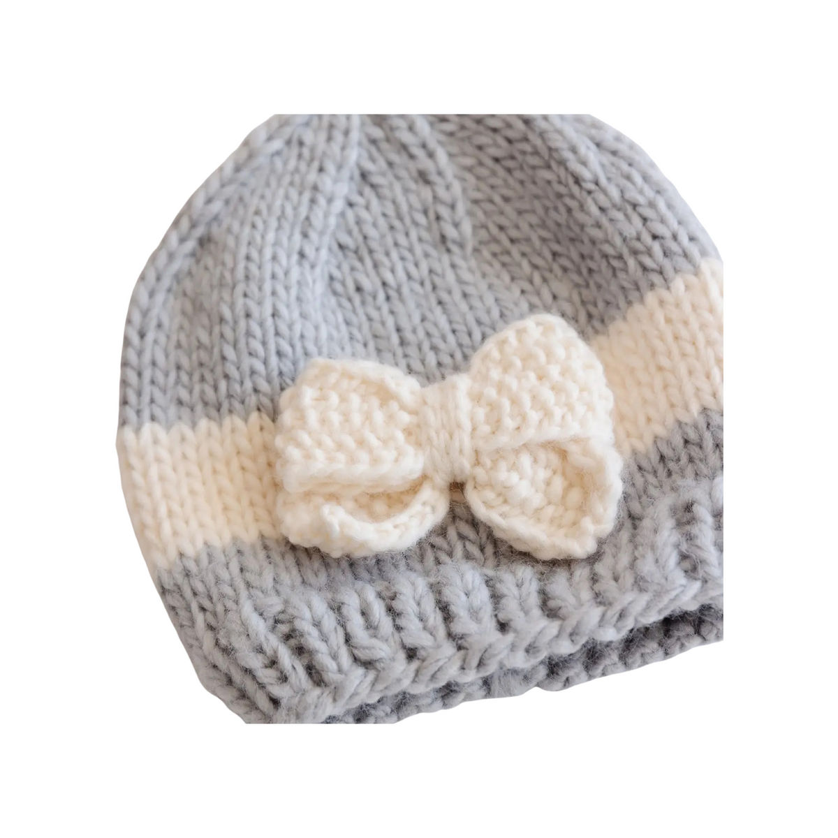 Grey Bow Hat