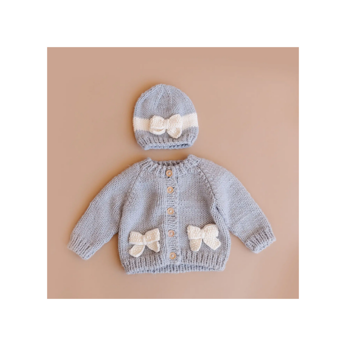 Grey Bow Hat