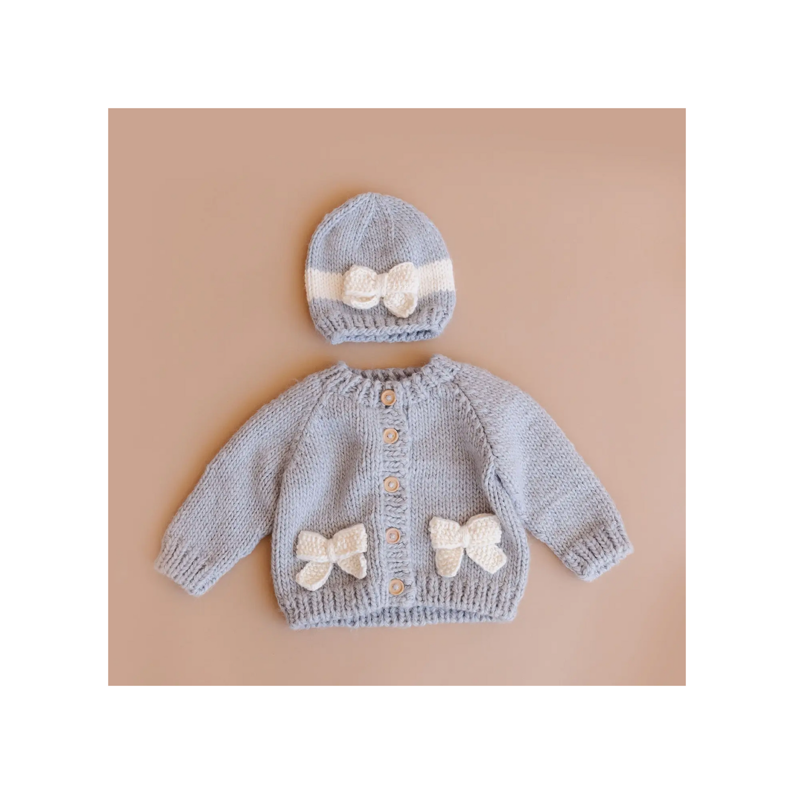 Grey Bow Hat