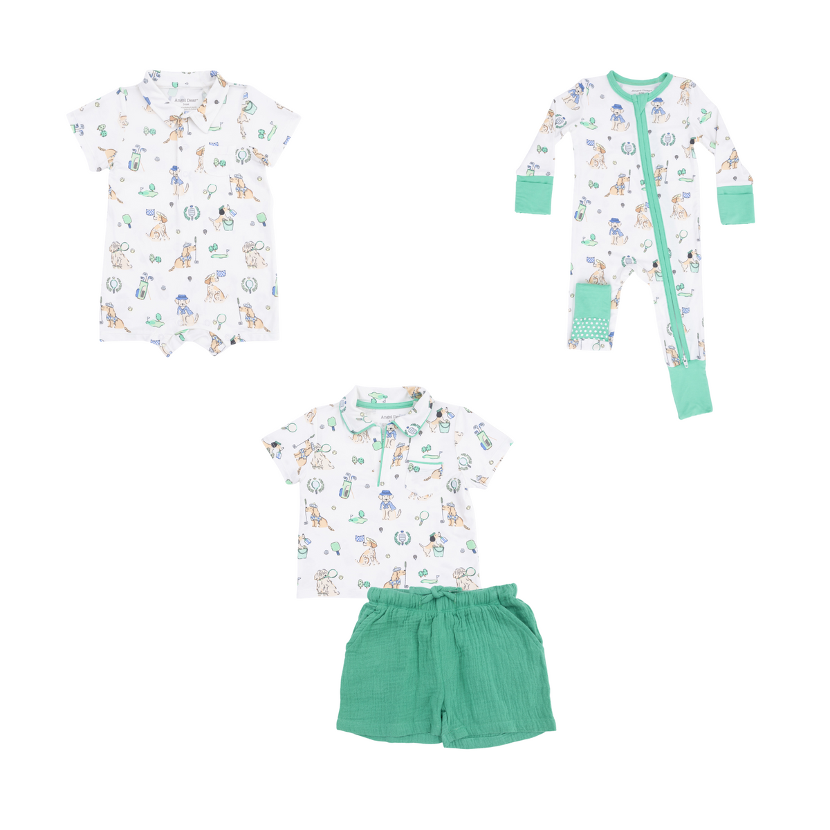 (CC) Country Club Dogs Neutral Polo &amp; Casual Short