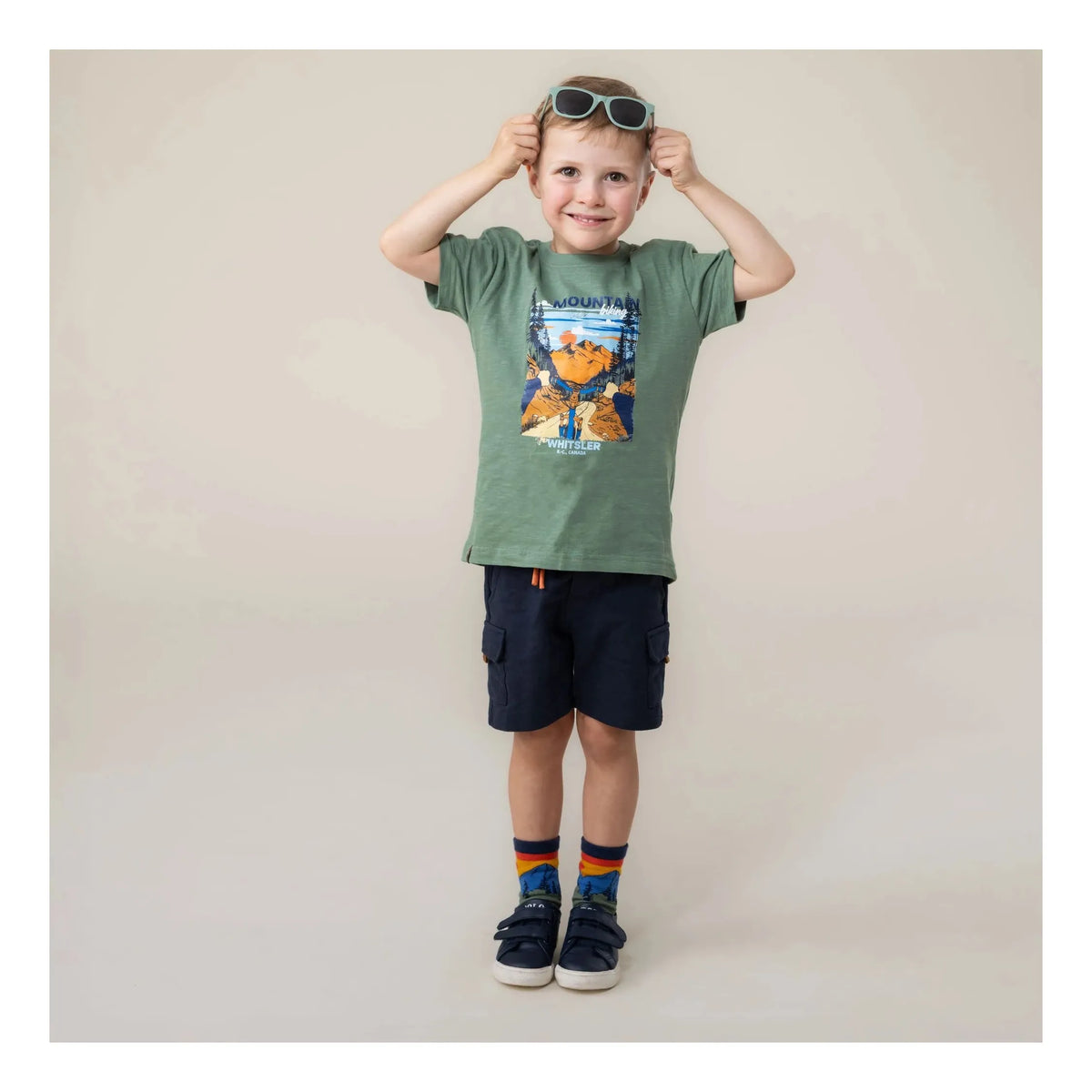 Boys’ Navy Bermuda Cargo Shorts
