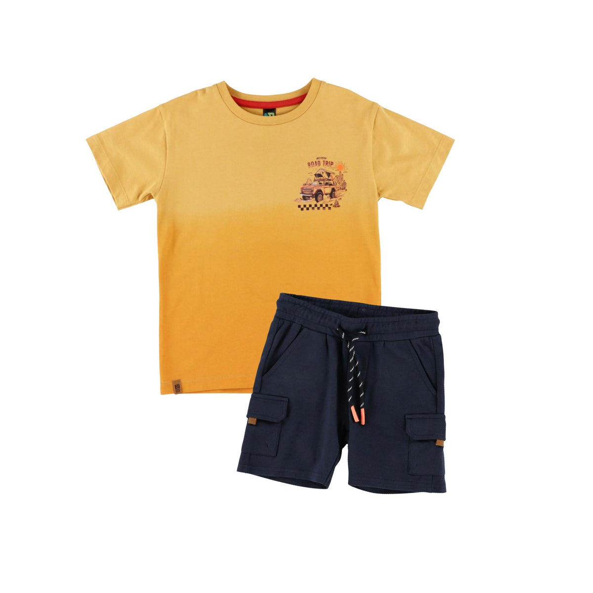 Boys’ Navy Bermuda Cargo Shorts