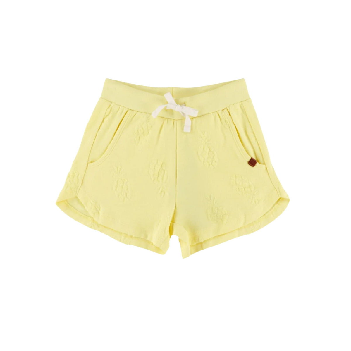 Girls’  Lemon Yellow Jacquard Shorts
