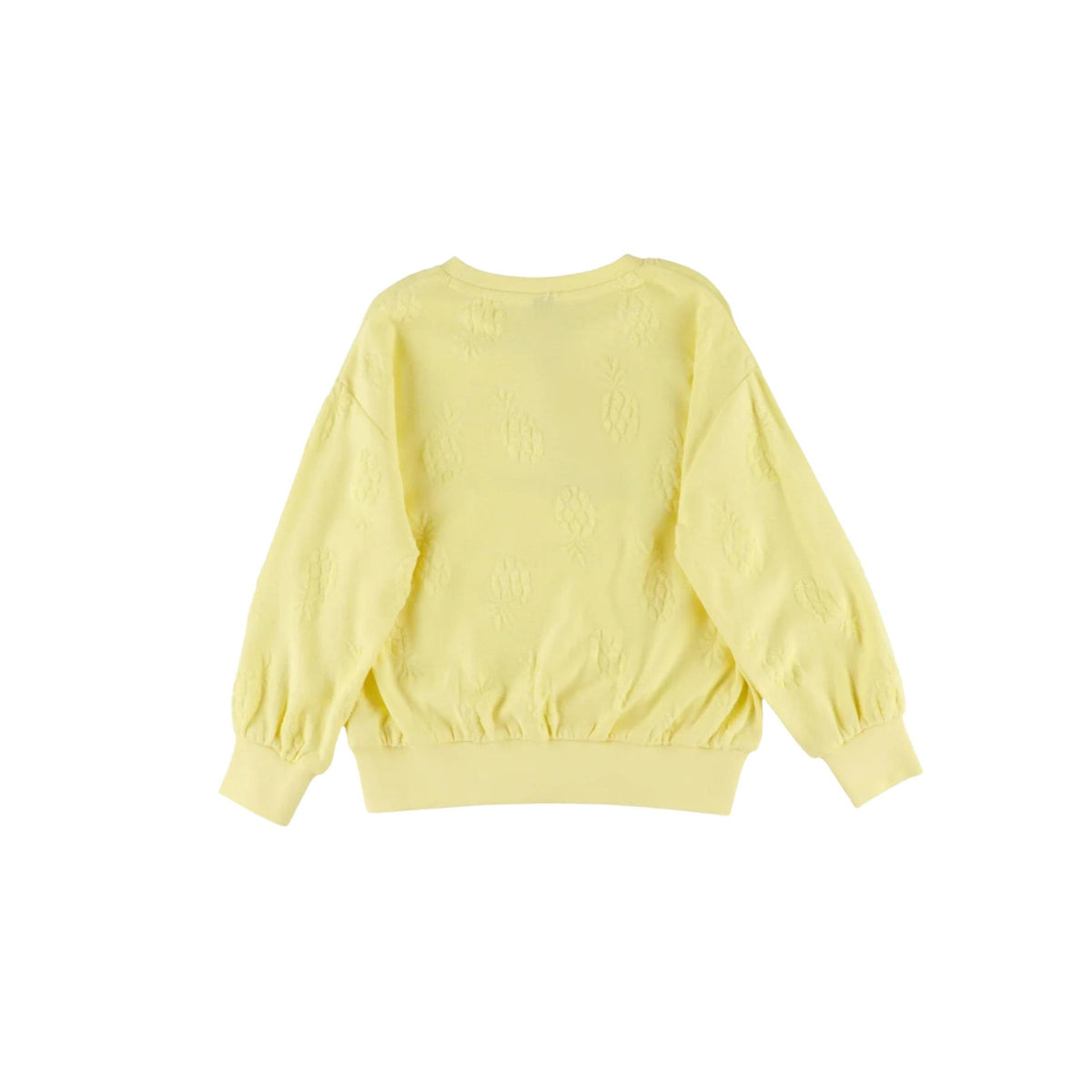 Girls’ Lemon Yellow Jacquard Sweatshirt