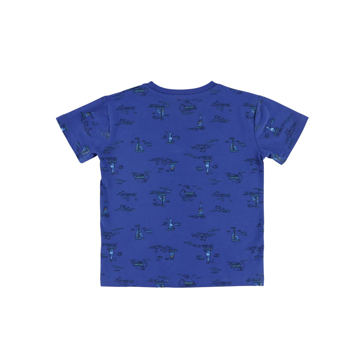 Boys’ Royal Blue Sailboat Print T-Shirt